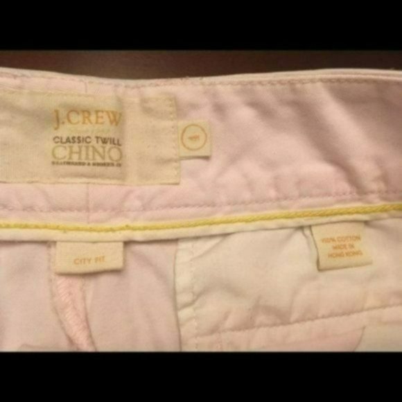 J. Crew Classic Twill Chino Shorts Pale Pink, Size 4 - Picture 4 of 4